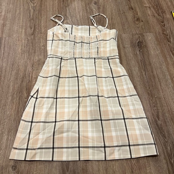 Wilfred New Classic Smock Back Plaid Mini Dress - Picture 10 of 12